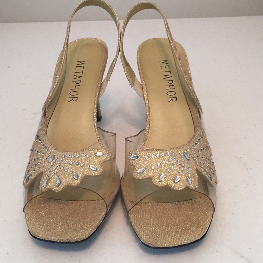 Metaphor Sasha healed slingback shoes
